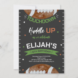 Invitación Cumpleaños del Fútbol Americano