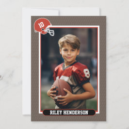 Invitación Cumpleaños del Fútbol de Foto Deportiva