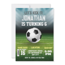 Cumpleaños del fútbol infantil deportivo