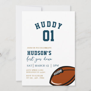 Invitación Cumpleaños del Fútbol, Primer Año Abajo, Partida