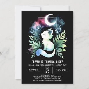 Invitación Cumpleaños del Gato de los Niños Pastel