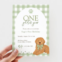 Cumpleaños del Goldendoodle Verde