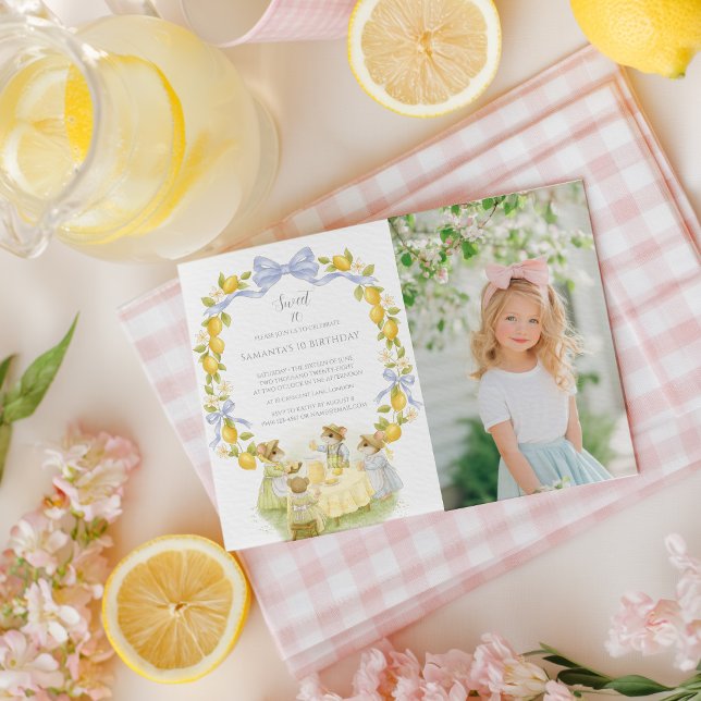 Invitación Cumpleaños del Jardín de Limones con Ratones (Subido por el creador)