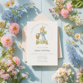 Invitación Cumpleaños del jardín de Peter Rabbit