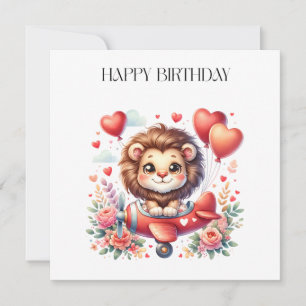 Invitación Cumpleaños del León Volador