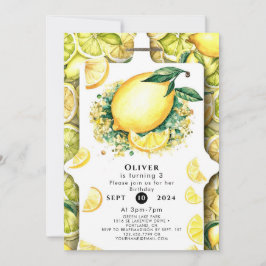 Invitación Cumpleaños del Limón Infantil