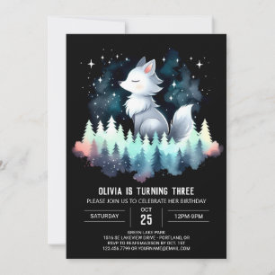 Invitación Cumpleaños del lobo digital