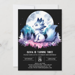 Invitación Cumpleaños del lobo encantado