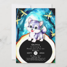 Cumpleaños del Lobo Sencillo