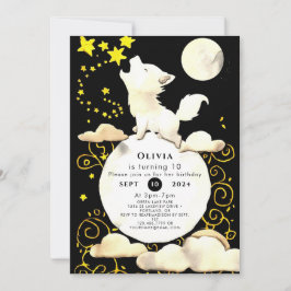 Invitación Cumpleaños del Lobo Sencillo