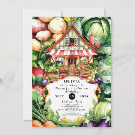 Invitación Cumpleaños del Mercado de Agricultores Cultivados 