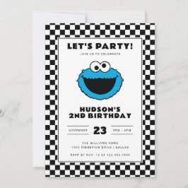 Invitación Cumpleaños del Monstruo de las Galletas con tabler