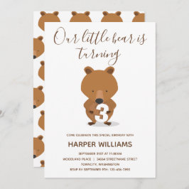 Invitación Cumpleaños del niño con la dieta animal