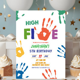 Invitación Cumpleaños del niño de High Five