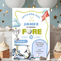 Cumpleaños del niño golfista