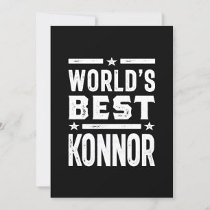 Invitación Cumpleaños del nombre personalizado de Konnor