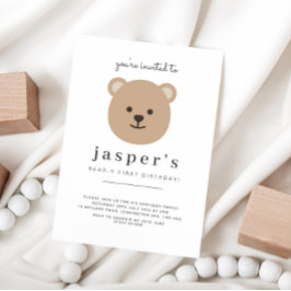 Invitación Cumpleaños del osito de peluche