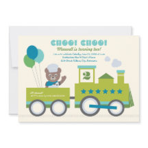 Cumpleaños del Oso Azul Tren Choo Choo