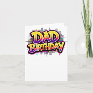 Invitación Cumpleaños del papá Ciudad Arcoíris Grafiti