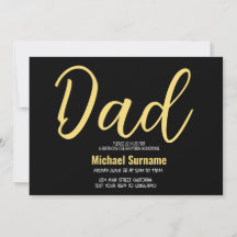 Cumpleaños del Papá Fiesta del Día del Padre Simpl