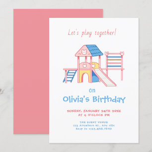 Invitación Cumpleaños del parque infantil