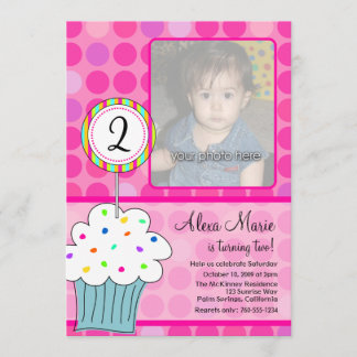 Invitación Cumpleaños del pastel