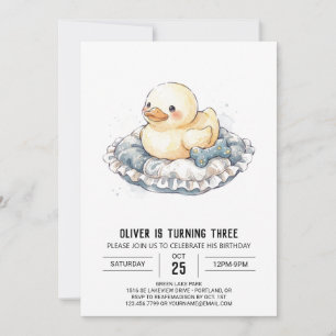 Invitación Cumpleaños del Patito Amarillo