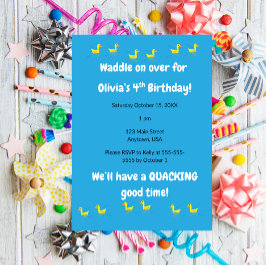 Invitación Cumpleaños del Pato Pequeño