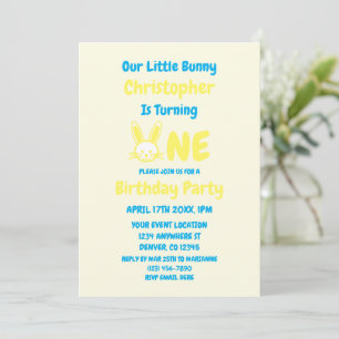 Invitación Cumpleaños del pequeño conejo