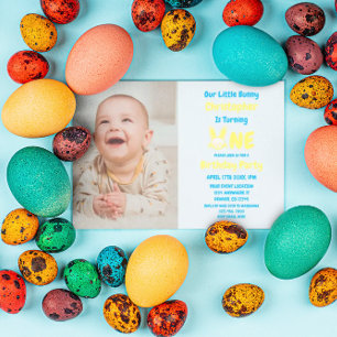 Invitación Cumpleaños del pequeño conejo niño 1