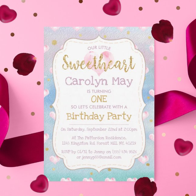 Invitación Cumpleaños del pequeño El día de San Valentín (Subido por el creador)