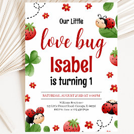 Invitación Cumpleaños del pequeño insecto del amor