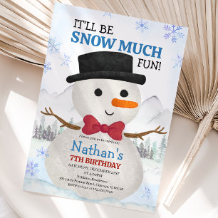 Invitación Cumpleaños del pequeño muñeco de nieve