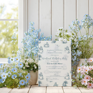 Invitación Cumpleaños del Pequeño Ratón en el Libro de Histor