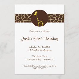 Invitación Cumpleaños del personalizado del estampado de