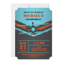 Cumpleaños del piloto de niños del avión de aviaci