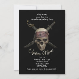 Invitación Cumpleaños del Pirata