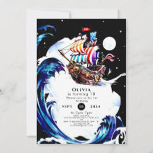 Cumpleaños del pirata del tesoro mágico infantil