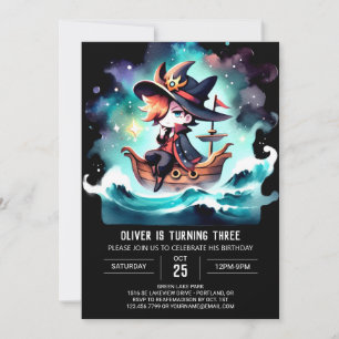 Invitación Cumpleaños del Pirata Nautical Boho