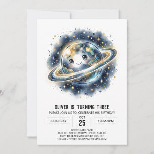 Invitación Cumpleaños del Planeta Sonriente de la Marina
