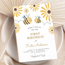 Cumpleaños del Primer Año del Abejorro Amarillo Gi