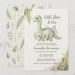 Invitación Cumpleaños del primer dinosaurio helecho
