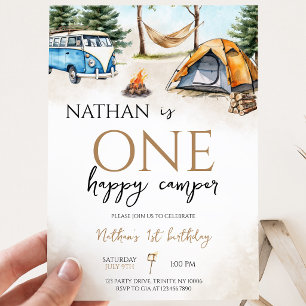 Invitación Cumpleaños del Primer Feliz Campista del Bosque