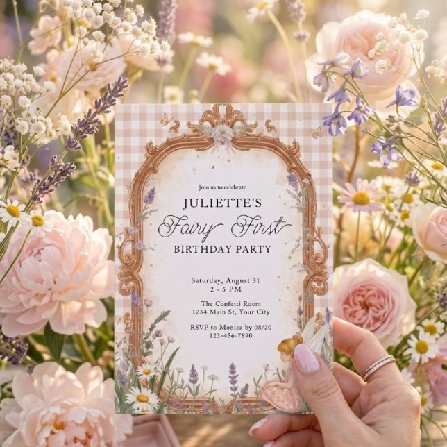 Invitación Cumpleaños del Primer Jardín Mágico de Hadas para  (Subido por el creador)