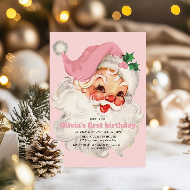 Invitación Cumpleaños del Santa Rosa Retro (Subido por el creador)