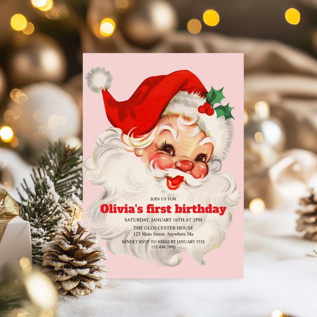 Invitación Cumpleaños del Santa Rosa Retro (Subido por el creador)