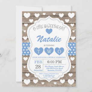 Invitación Cumpleaños del segundo día de San Valentín de nues
