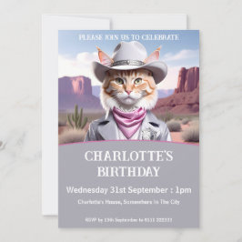 Invitación Cumpleaños del Sheriff Cat