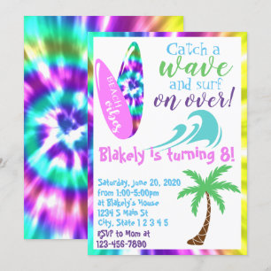 Invitación Cumpleaños del surf