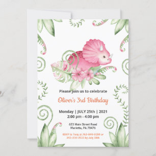 Invitación Cumpleaños del tema del Safari de la jungla
